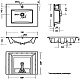 Mixline Мебельная раковина Sanita Luxe Quadro 75 белая – фотография-12