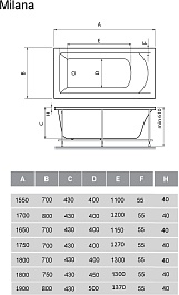 Vayer Акриловая ванна Milana 170x80 – фотография-7