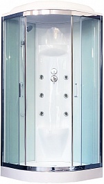 Royal Bath Душевая кабина RB 100HK7-WT-CH (белое/прозрачное стекло) – фотография-1