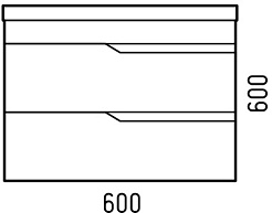 Corozo Тумба с раковиной Теона 60 Z2 подвесная белая – фотография-13