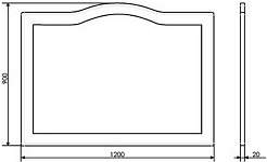 Comforty Зеркало Монако 120 белое – фотография-6