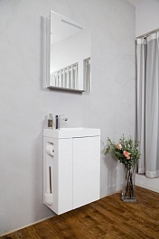 BelBagno Тумба с раковиной CAPELLA 50 L Bianco Lucido – фотография-4