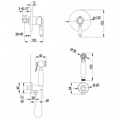 Lemark Смеситель Villa LM4819B для биде – фотография-2