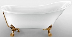 Фэма Акриловая ванна "Vittoria", ножки бронза, покрытие хром, золото или бронза