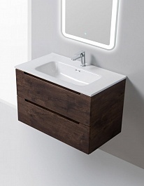 BelBagno Тумба с раковиной ETNA 800 Rovere Moro	 – фотография-4