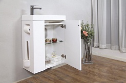 BelBagno Тумба с раковиной CAPELLA 50 L Bianco Lucido – фотография-3