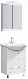 Aqwella Мебель для ванной Франческа 65, зеркало-шкаф – фотография-1