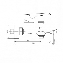 Raiber Смеситель для ванны R0070 – фотография-2