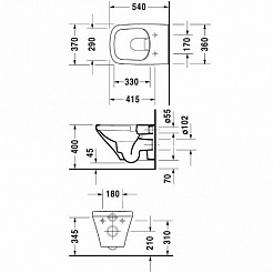 Duravit Унитаз подвесной DuraStyle 2552090000 с микролифтом – фотография-2