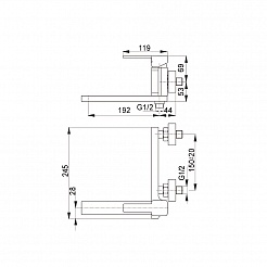 Raiber Смеситель для ванны Lagos R1301 – фотография-2