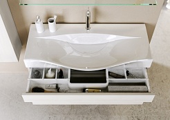 Aqwella Мебель для ванной Бергамо 100 белая – фотография-3