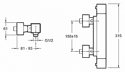 Jacob Delafon Термостат Strayt E9096-CP – фотография-2