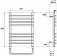 Point Полотенцесушитель водяной П8 500x600 PN09156S хром – картинка-6