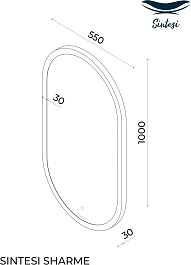 Sintesi Зеркало Sharme 55x100 – фотография-9