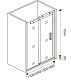 Good Door Душевое ограждение Puerta WTW-120-C-CH  – фотография-4