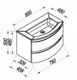 Kolpa San Комплект мебели Iman 80 WH – фотография-3