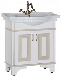 Aquanet Мебель для ванной Валенса 80 белый краколет/золото (182809) – фотография-2