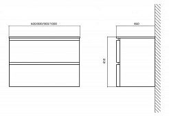 BelBagno Тумба с раковиной ENERGIA BB1000FCC Tortora Lucido – фотография-6