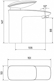 Iddis Смеситель для раковины Stone STOSB00i01 – фотография-14