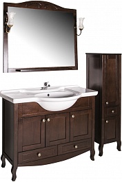 ASB-Woodline Зеркало для ванной Флоренция 105 бук тироль, массив ясеня – фотография-2
