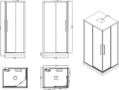 Esbano Душевая кабина Muse 120x90 ESM-129CKR R – фотография-17