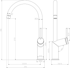 Lemark Смеситель для кухни Minima LM3805C хром – фотография-6