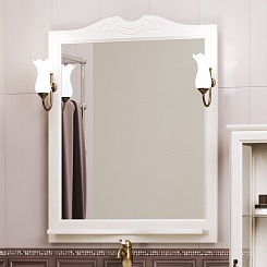 Opadiris Зеркало для ванной Клио 80 беленый бук – фотография-1