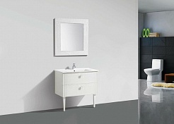 BelBagno Тумба с раковиной ATRIA 850 Bianco Laccato Lucido – фотография-2