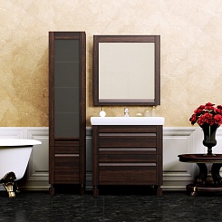 Opadiris Зеркало для ванной Лаварро 80 венге – фотография-2