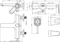 Lemark Смеситель для ванны Prizma LM3914C хром – фотография-6