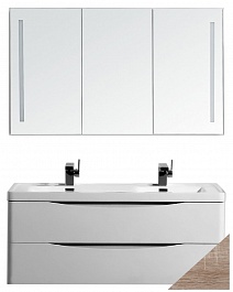 BelBagno Мебель для ванной ANCONA-N 1200 Rovere Bianco, двухмоечная – фотография-1