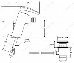 Jacob Delafon Смеситель Panache E73240-CP – фотография-2