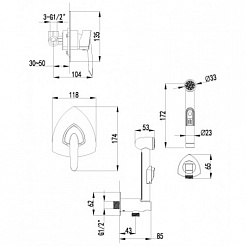 Lemark Смеситель Mars LM3519C для биде – фотография-2