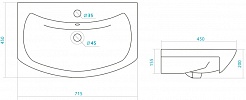 ASB-Mebel Тумба с раковиной Мессина 70/3 – фотография-6