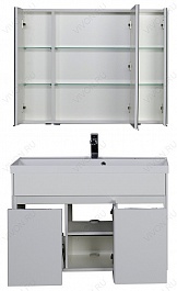 Aquanet Зеркальный шкаф "Латина 100" – фотография-4