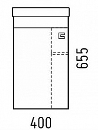 Corozo Тумба с раковиной Комо 40 белая – фотография-2