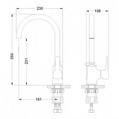 Lemark Смеситель Evitta LM0505C для кухни – фотография-2