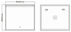 Mixline Зеркало Аллен 90 – фотография-3