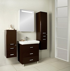 Акватон Мебель для ванной "Америна 70 М" коричневая L – фотография-3