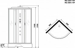 Niagara Душевая кабина Classic NG-3501-14F – фотография-15