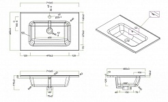 BelBagno Тумба с раковиной KRAFT 700 Rovere Nebrasca Nature – фотография-2