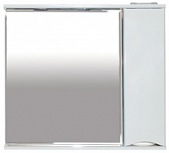 Misty Зеркало-шкаф Элвис 85 R белая эмаль – фотография-1