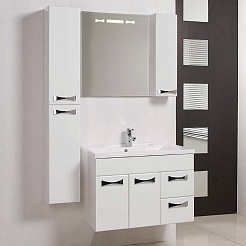 Акватон Мебель для ванной "Диор 80" белый – фотография-1