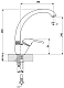 Florentina Смеситель "Омега AV" коричневый для кухонной мойки – фотография-4