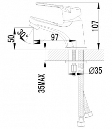 Lemark Смеситель "Luna LM4156C" для раковины – фотография-2