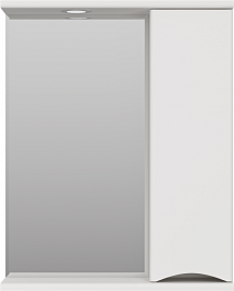 Misty Зеркальный шкаф Атлантик 60 R белый – фотография-1