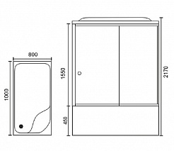 Royal Bath Душевая кабина RB 8100BP6-WT-CH L – фотография-4