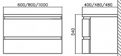 BelBagno Тумба с раковиной PROSPERO BB800DAC/BL – фотография-5