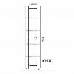 Aqwella Пенал Инфинити П45 BLK – фотография-2