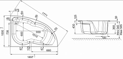 Jacob Delafon Акриловая ванна MICROMEGA DUO 150x100 R – фотография-2